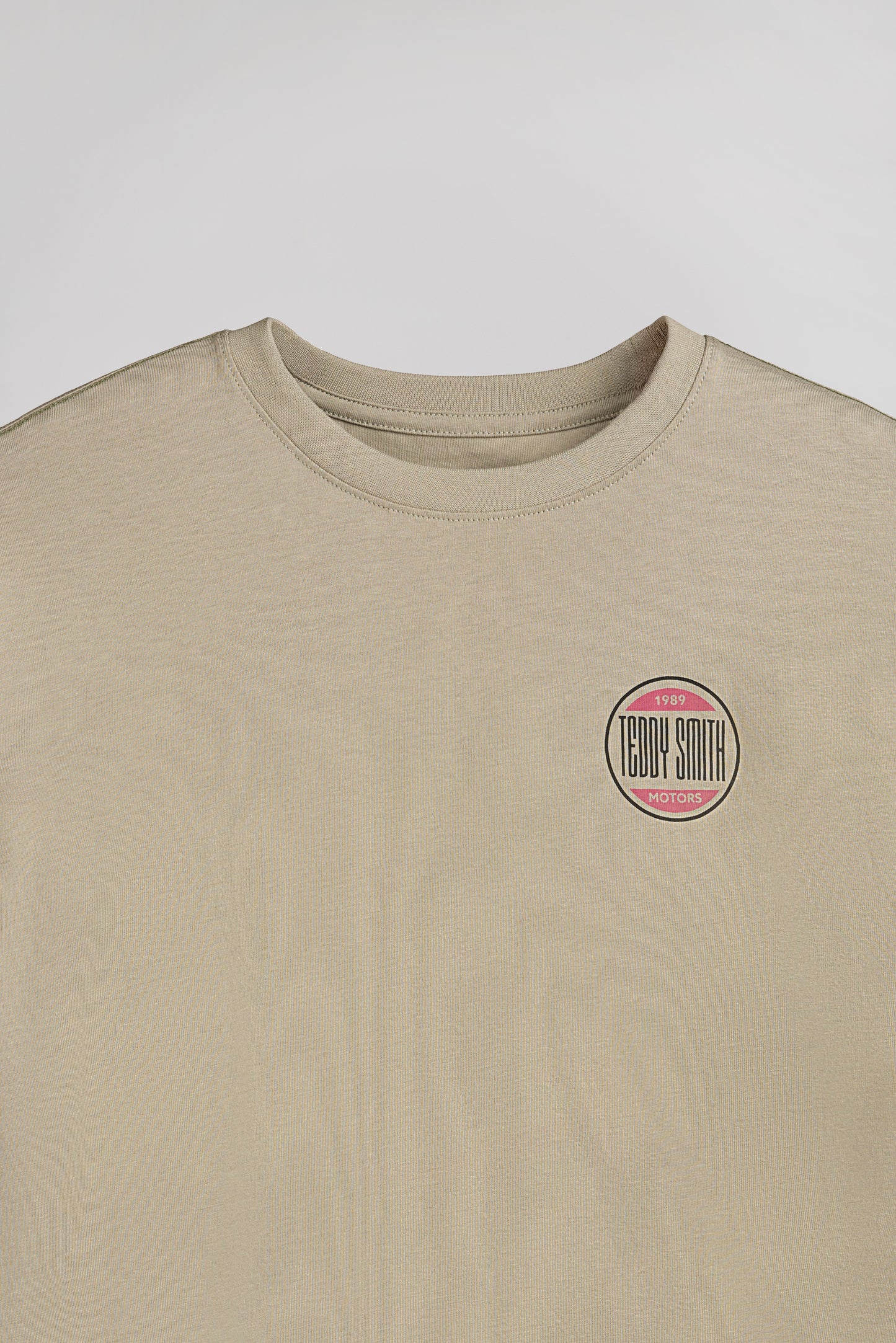 T-shirt T-CARS MC JR BLEACH KAKI - Teddy Smith