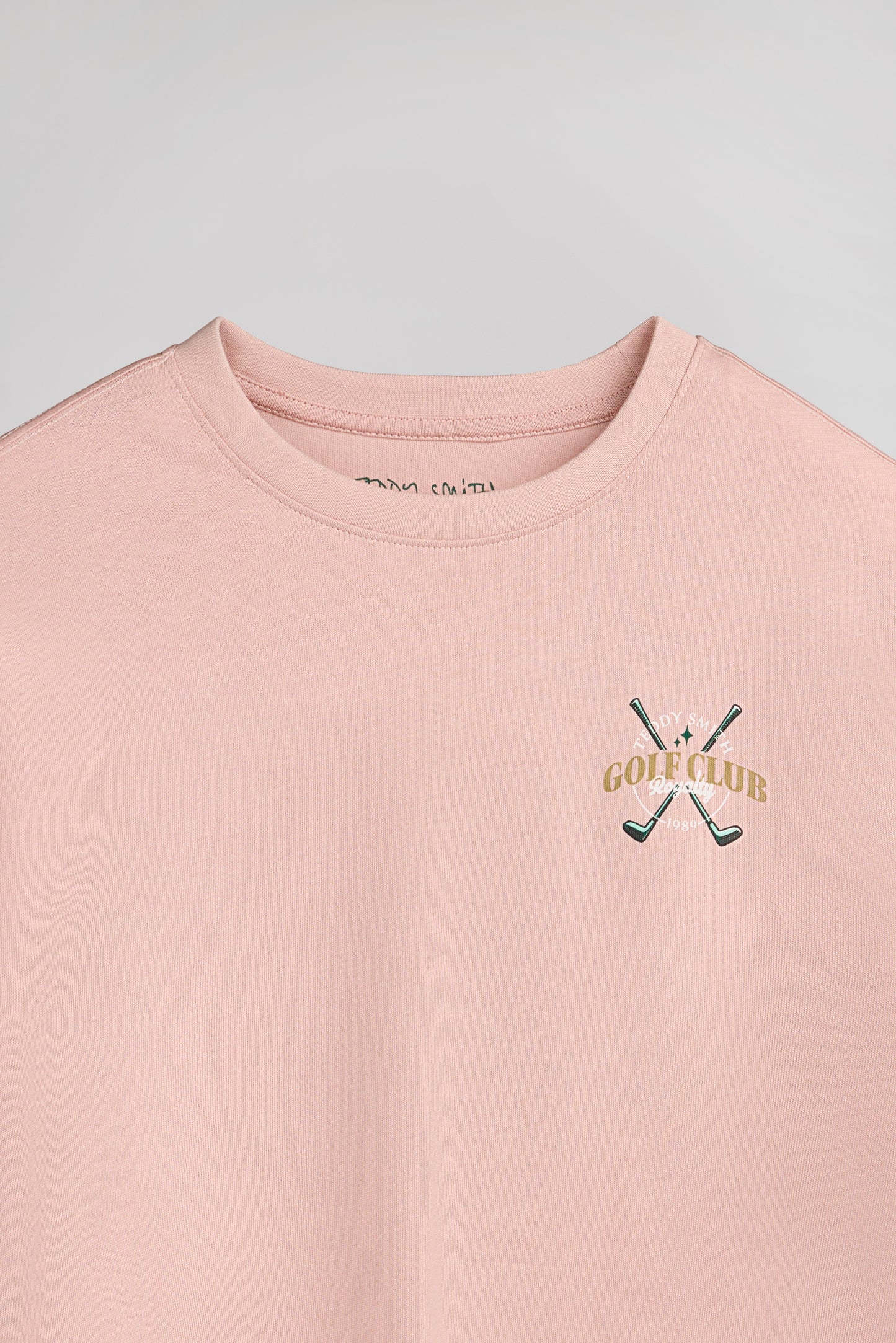 T-shirt T-DAMIEN MC JR ROSE PASTEL - Teddy Smith