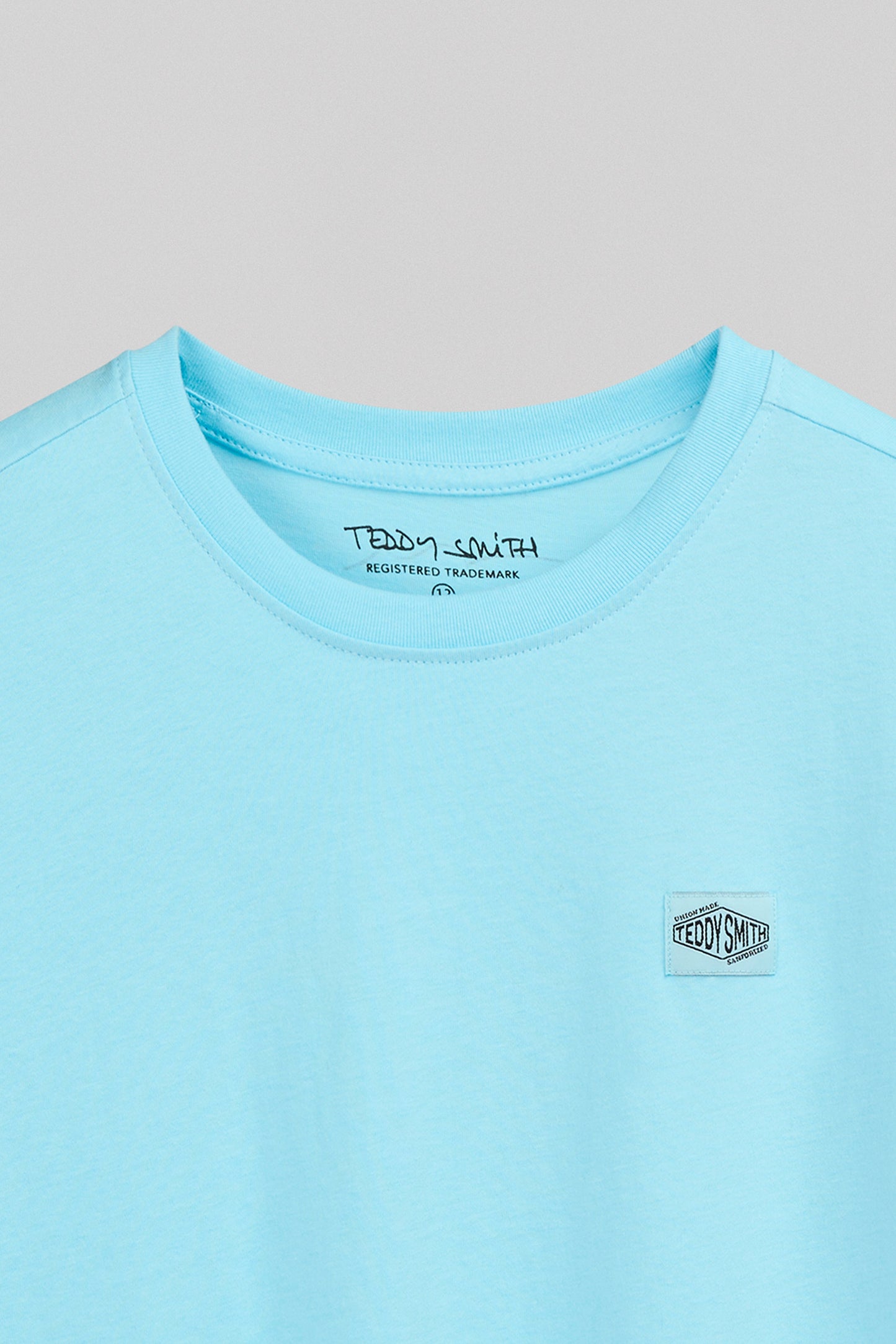 T-shirt col rond T-LIONEL MC JR BLEU LAGON - Teddy Smith