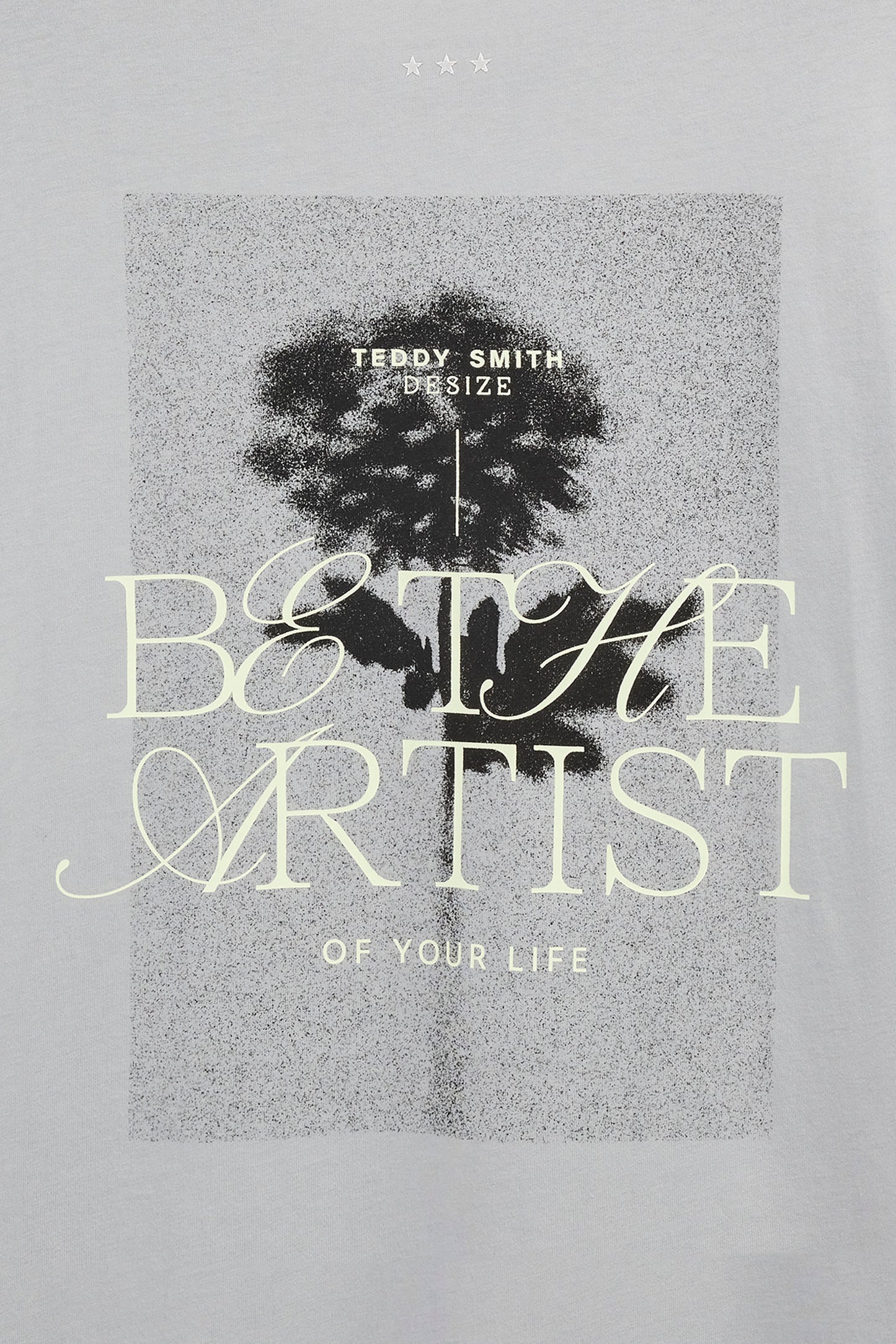 T-shirt ample T-ARTIST MC BLEU FUME - Teddy Smith
