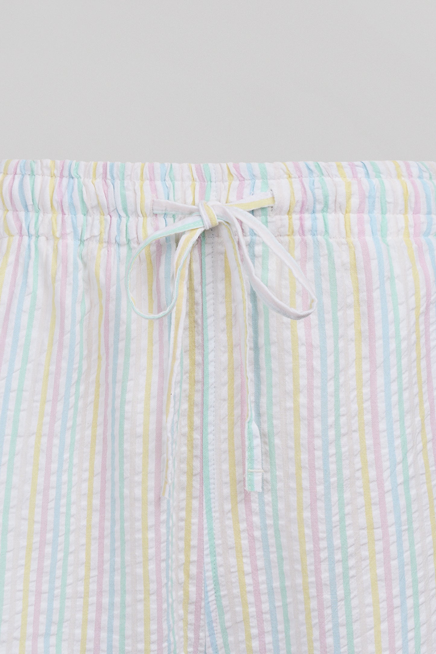 Short à rayures effet gaufré S-SUBLIMA SH BLANC - Teddy Smith