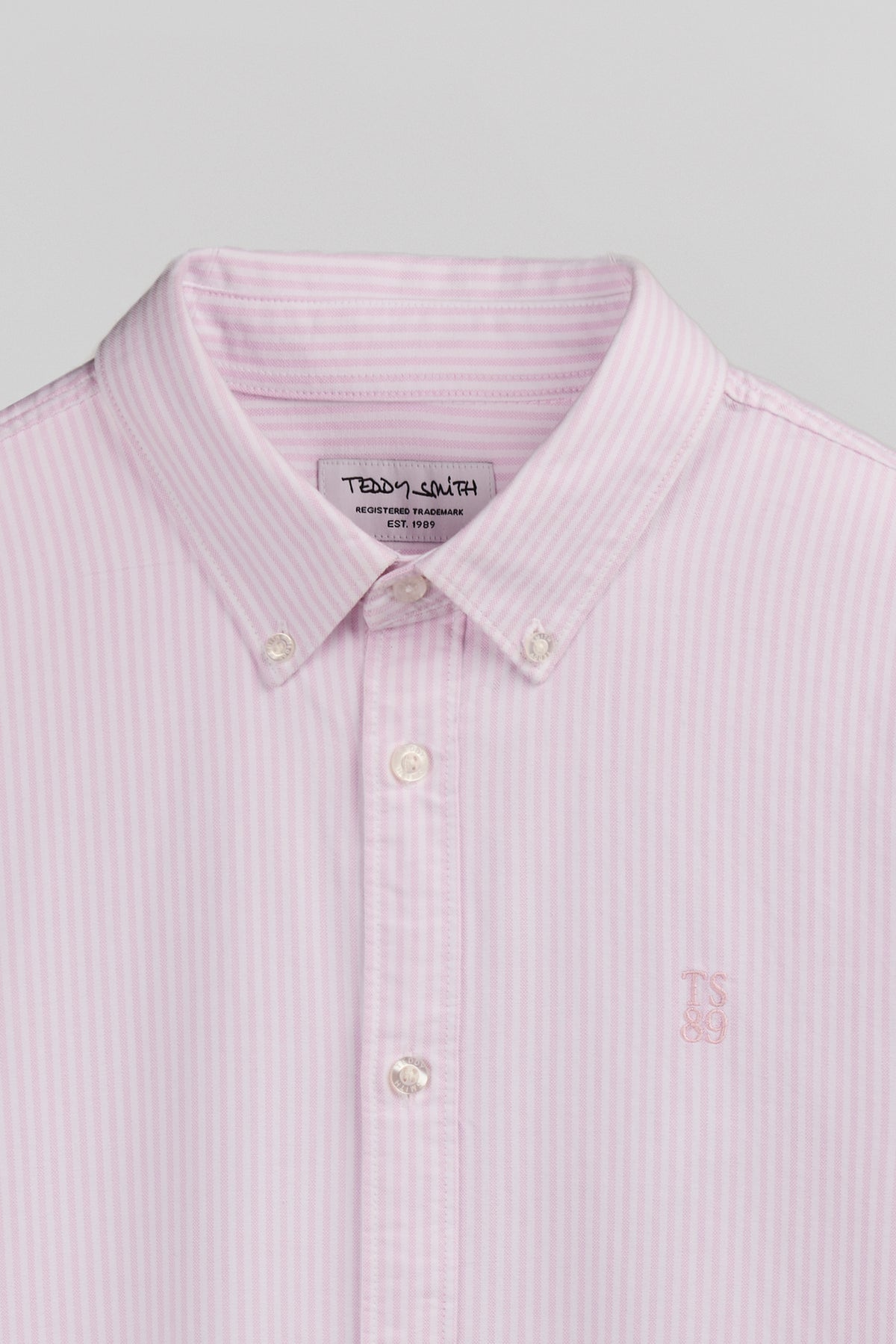 Chemise droite à rayures C-STANLEY ML PINK SHIRT