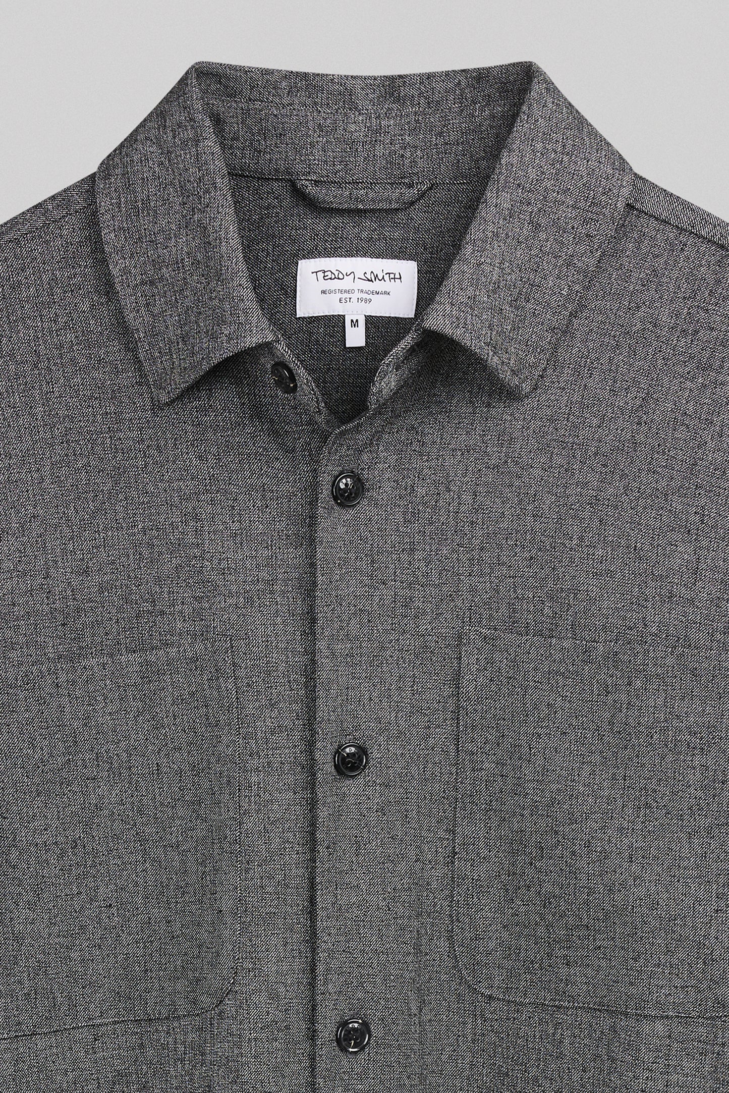 Chemise C-FELIX ML MELANGE BLACK