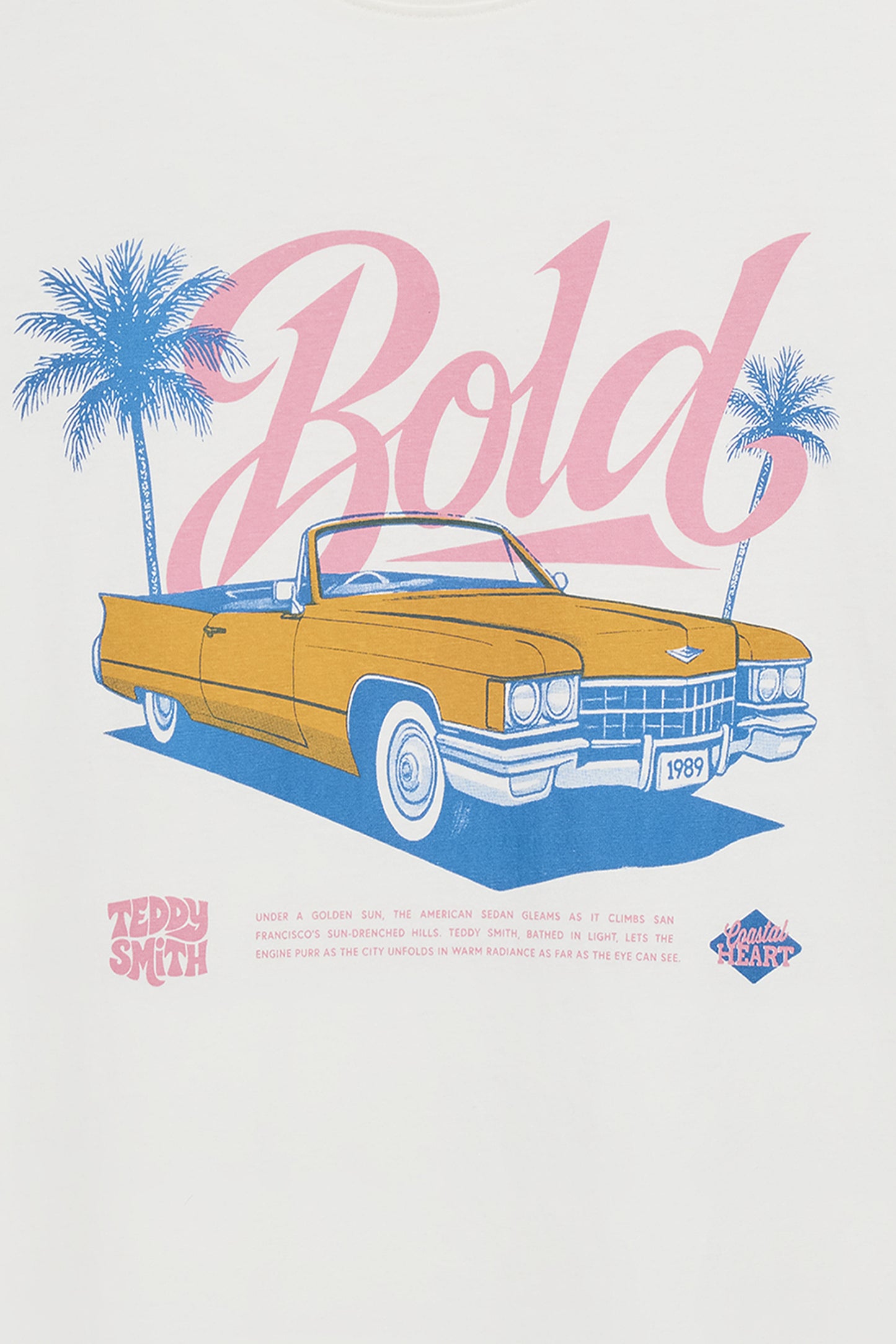 T-shirt col rond T-CARSER MC MIDDLE WHITE