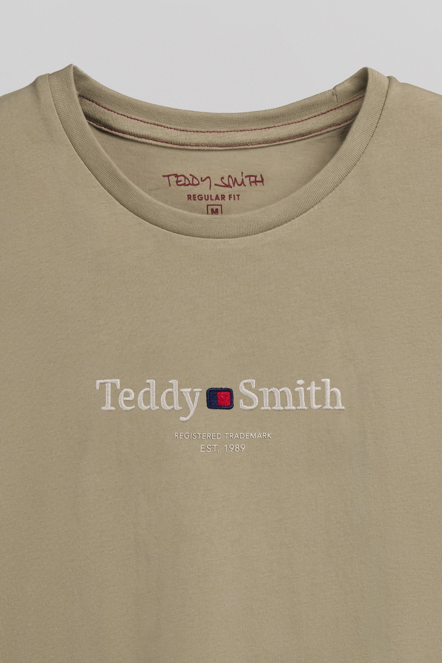 T-shirt col rond T-JIM MC WOLF BEIGE