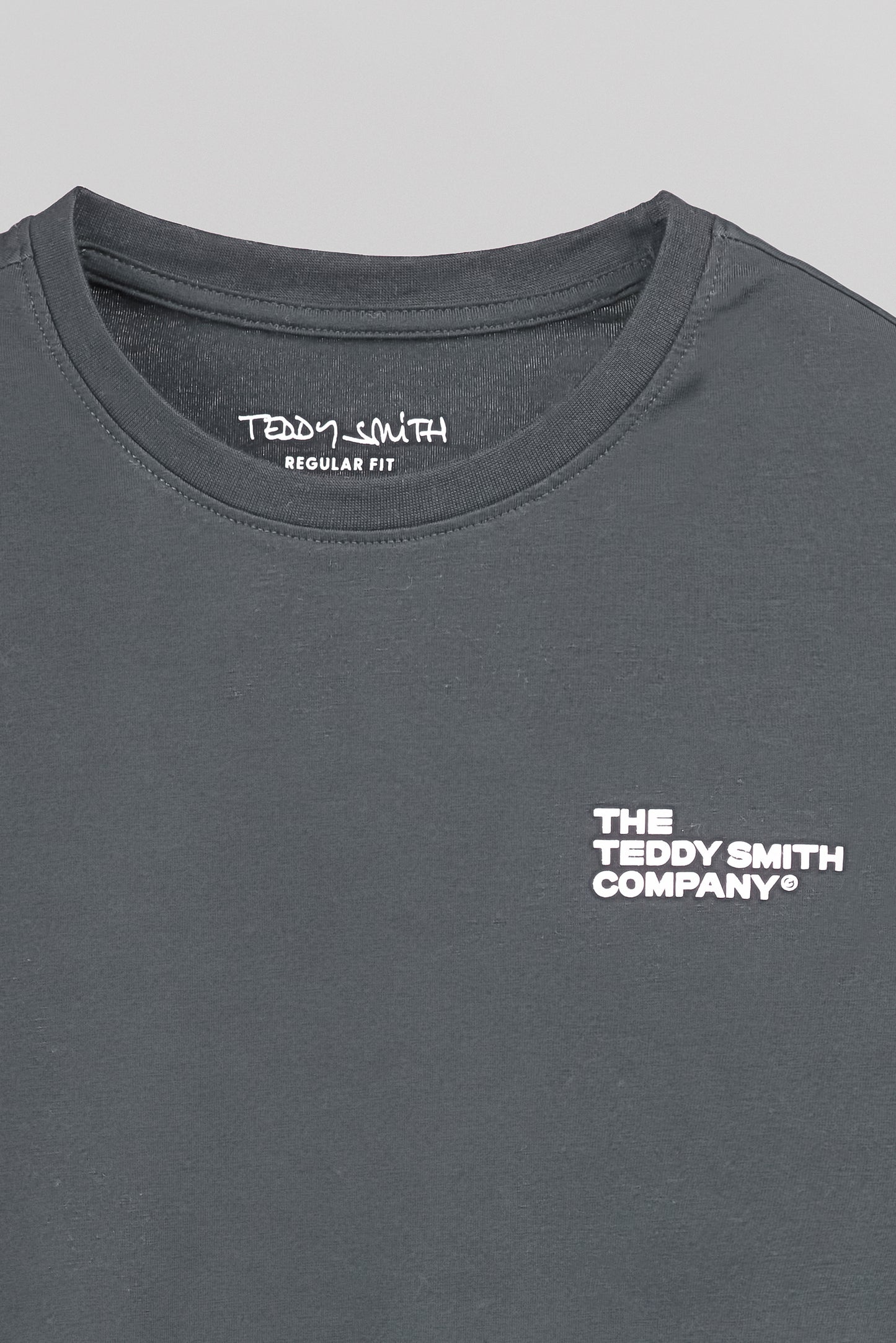 T-shirt T-COMPANY MC GRIS METEORE