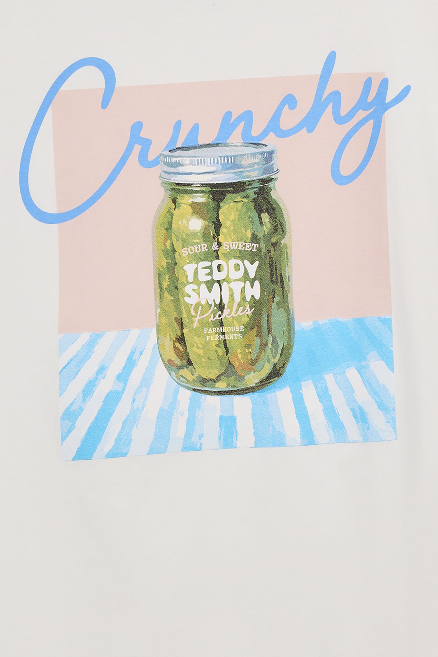 T-shirt col rond T-PICKLES MC MIDDLE WHITE