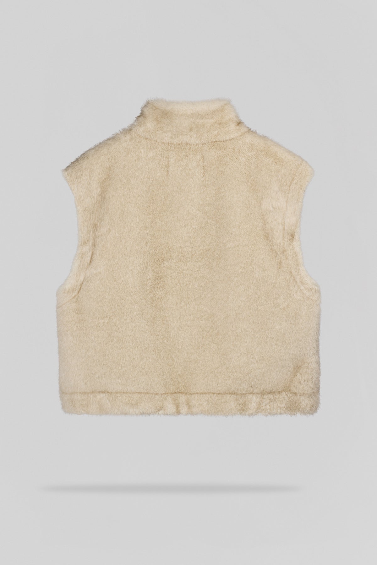 Gilet sans manches en fausse fourrure G-LOU WOLF BEIGE - Teddy Smith