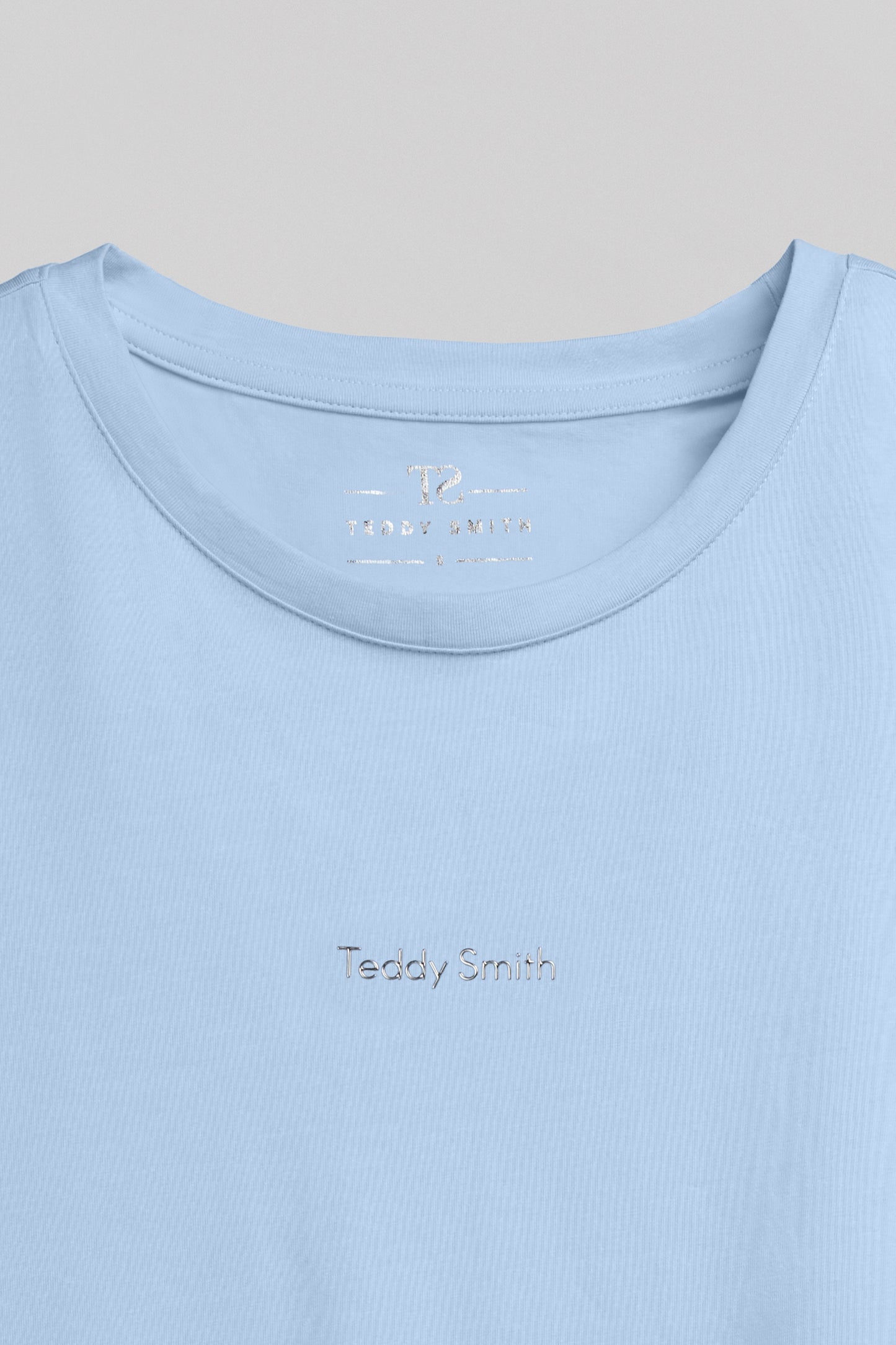 T-shirt col rond T-RIBELLE MC BLEU CIEL