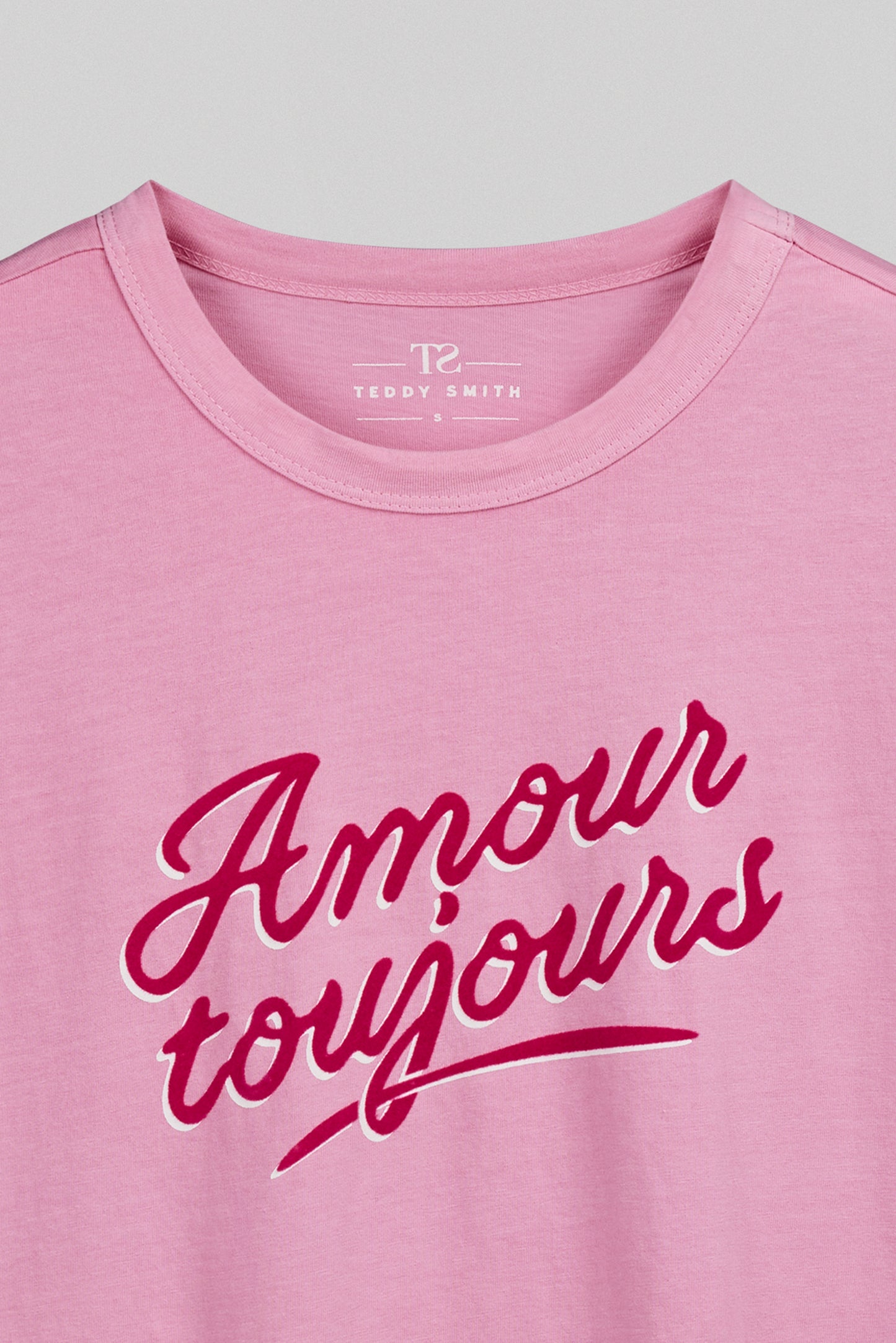 T-shirt T-AMOUR MC ROSE BONBON