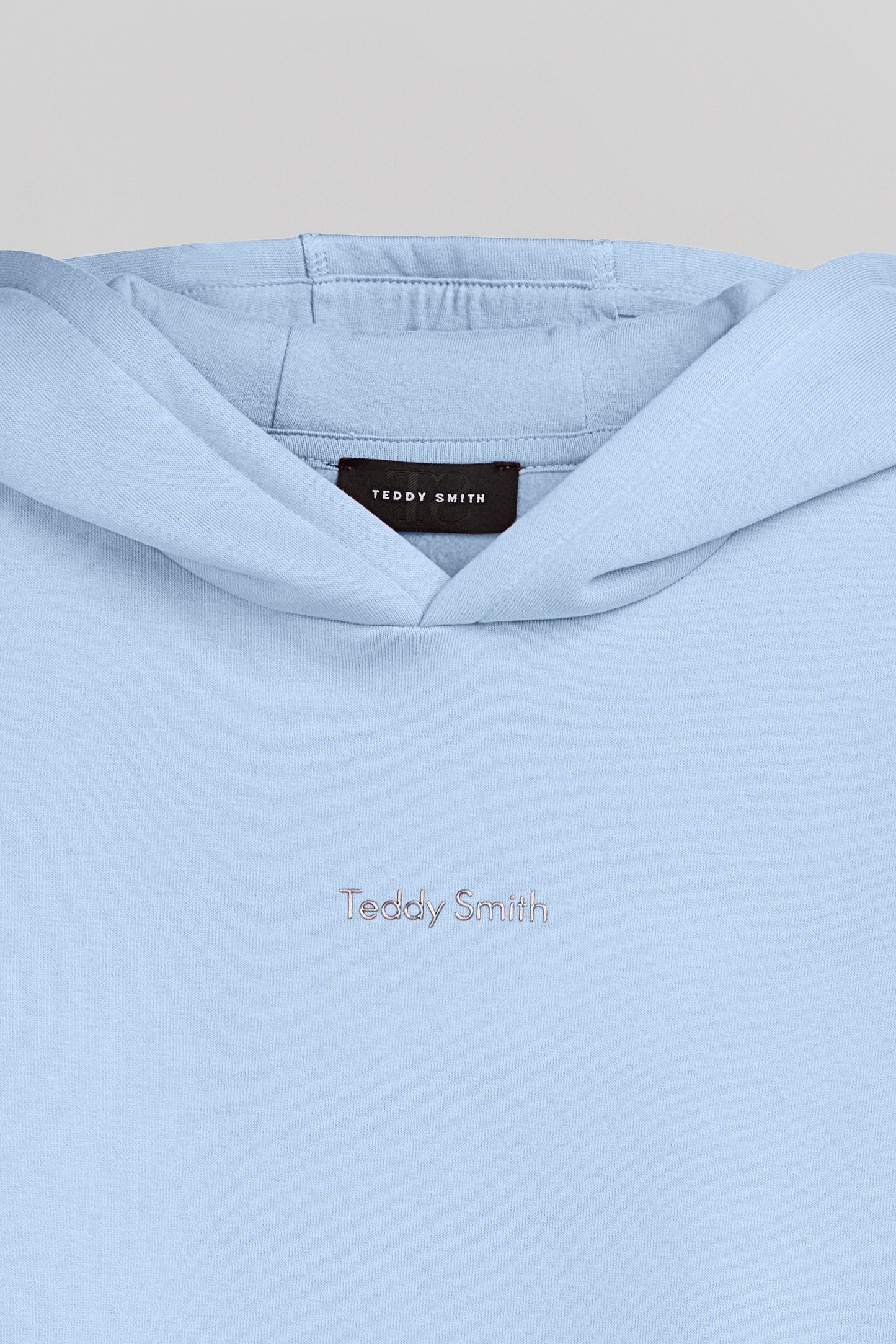 Sweat à capuche S-SOLENE HOODY JR BLEU CIEL
