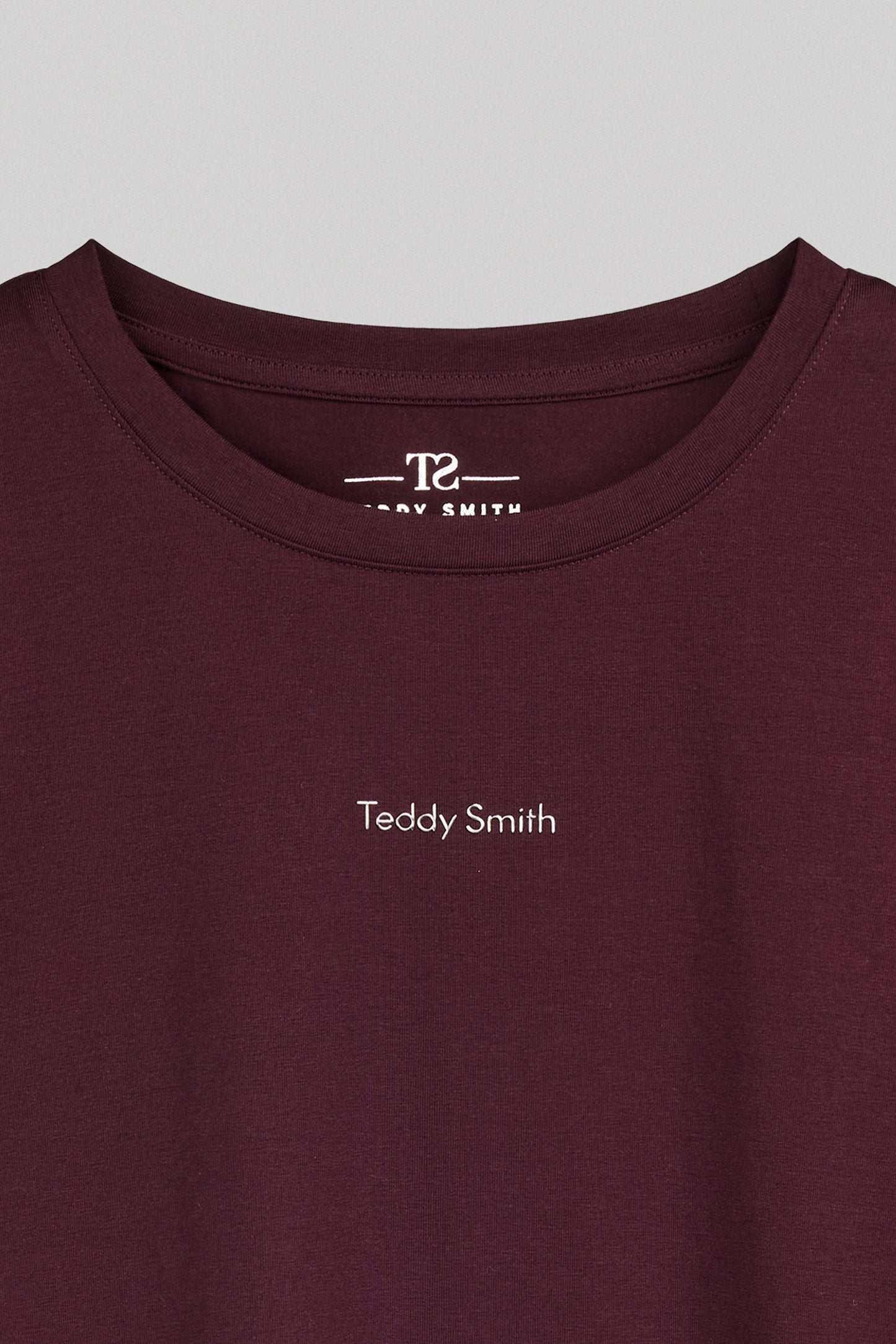 T-shirt T-RIBELLE MC JR BORDEAUX FONCE