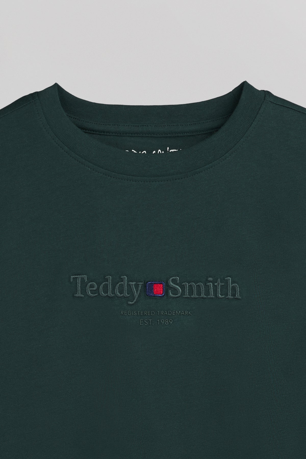 T-shirt col rond T-JIM MC JR VERT PIN