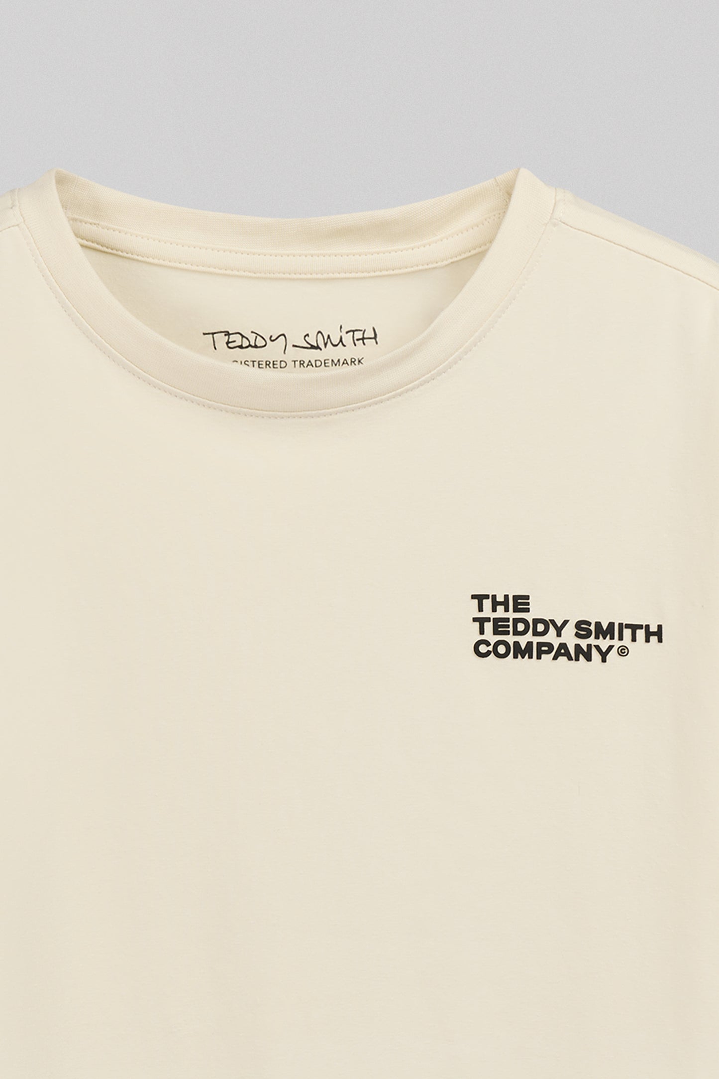 T-shirt ajusté T-COMPANY MC JR CREAM