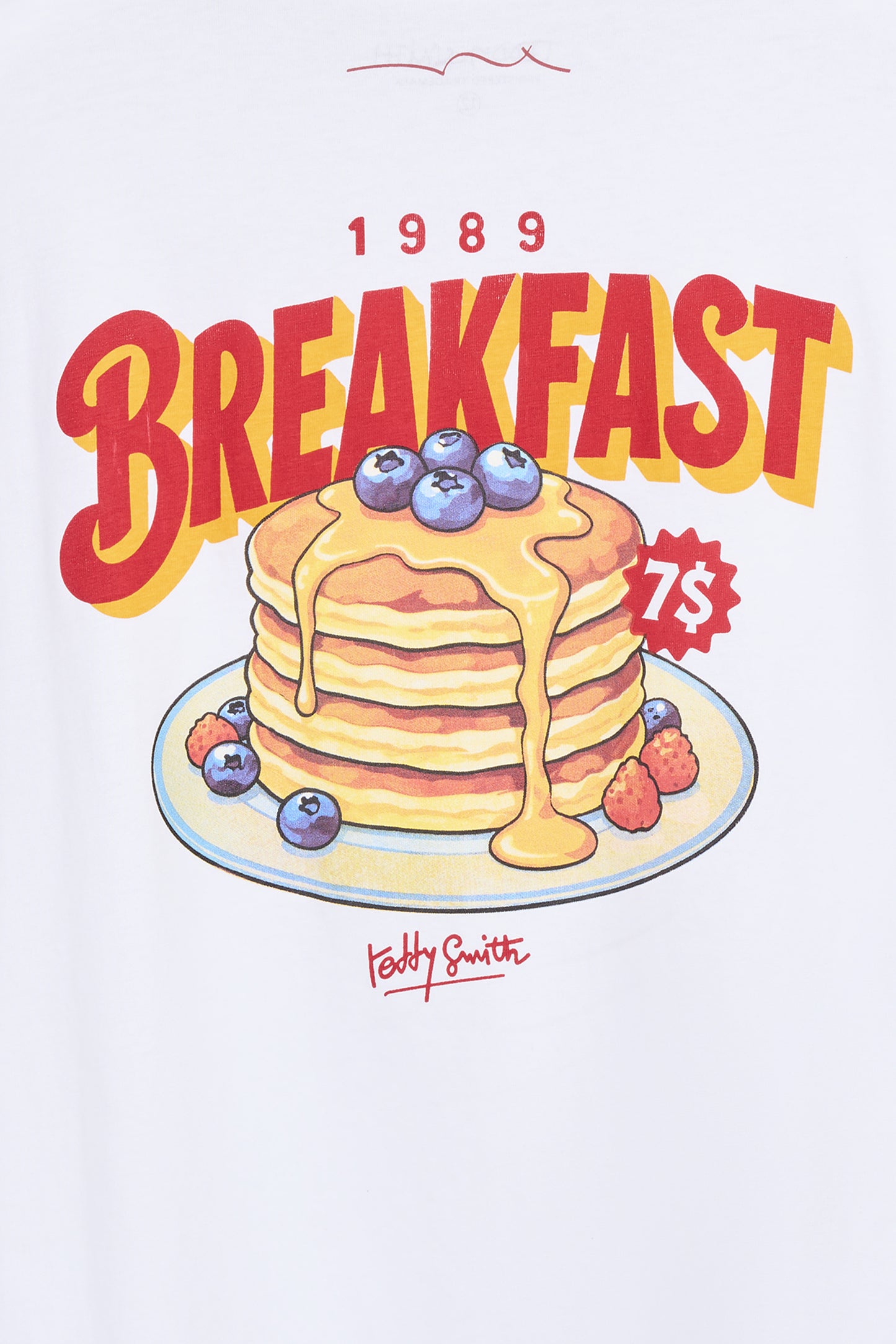 T-shirt T-BREAKFAST MC BLANC