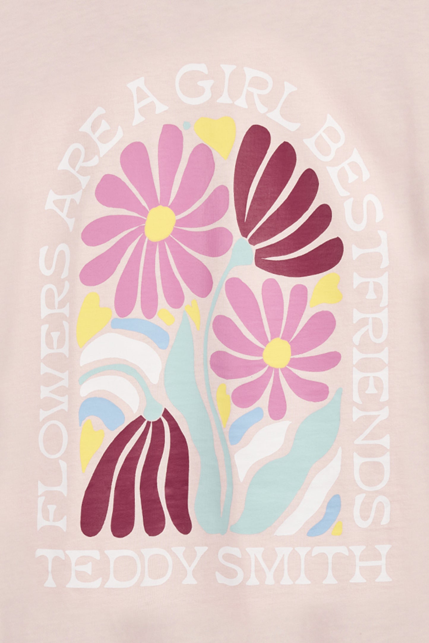 T-shirt T-FLOWA MC ROSE QUARTZ