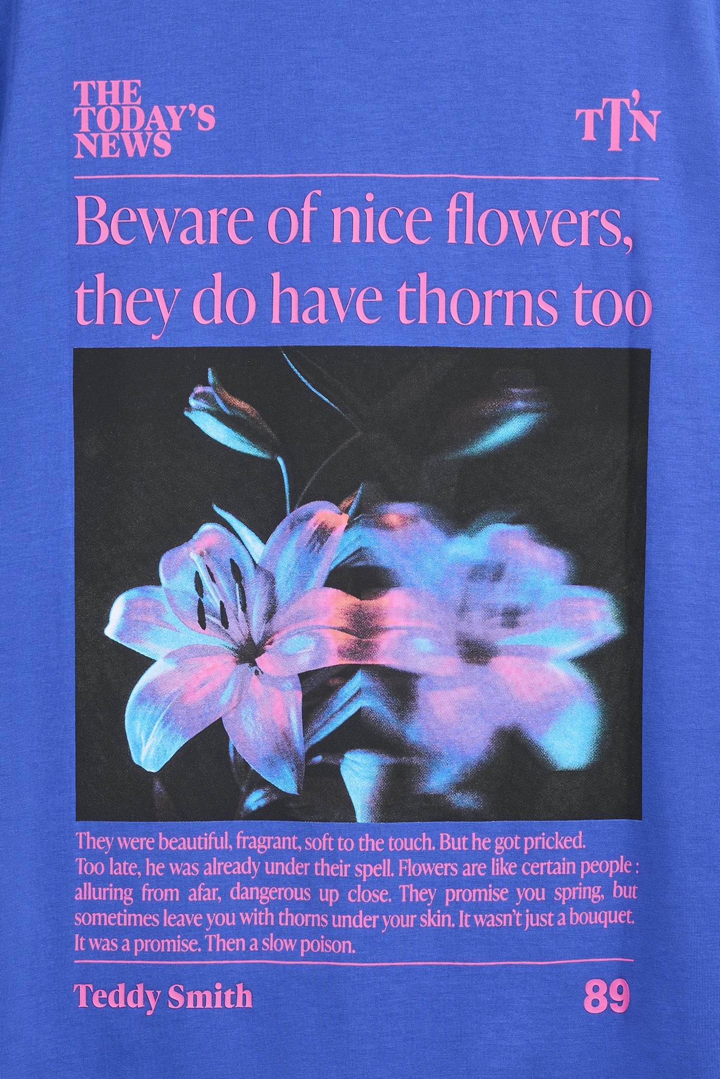 T-shirt T-BEWARE MC BLEU PEP’S