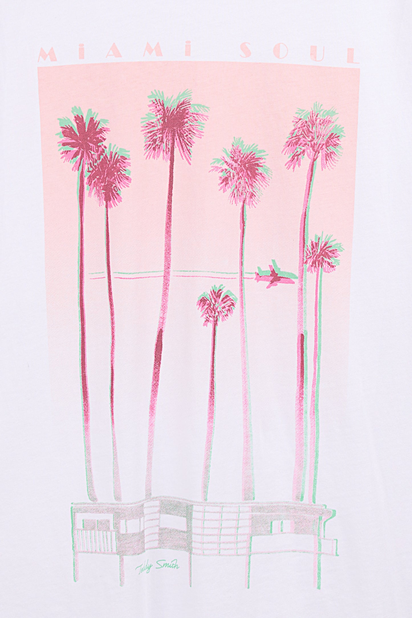 T-shirt T-MIAMI BLANC - Teddy Smith