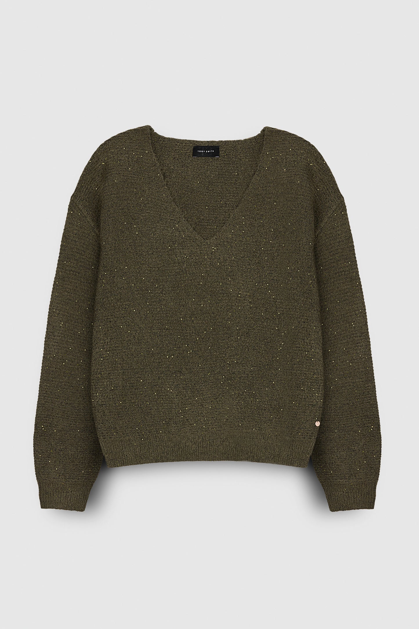Pull col V P-RACHEL TURBULENCE KAKI