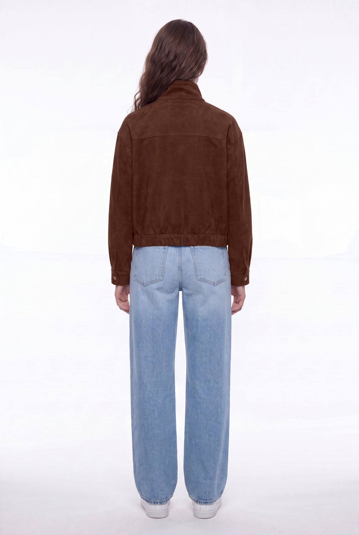 Blouson effet suédine B-ZEPHY CHOCOLAT - Teddy Smith