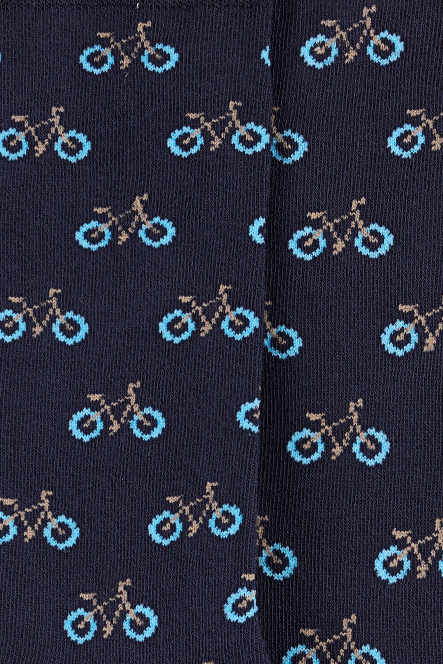 Chaussettes Teddy mi-hautes MOTIFS MIX BIKE DARK NAVY