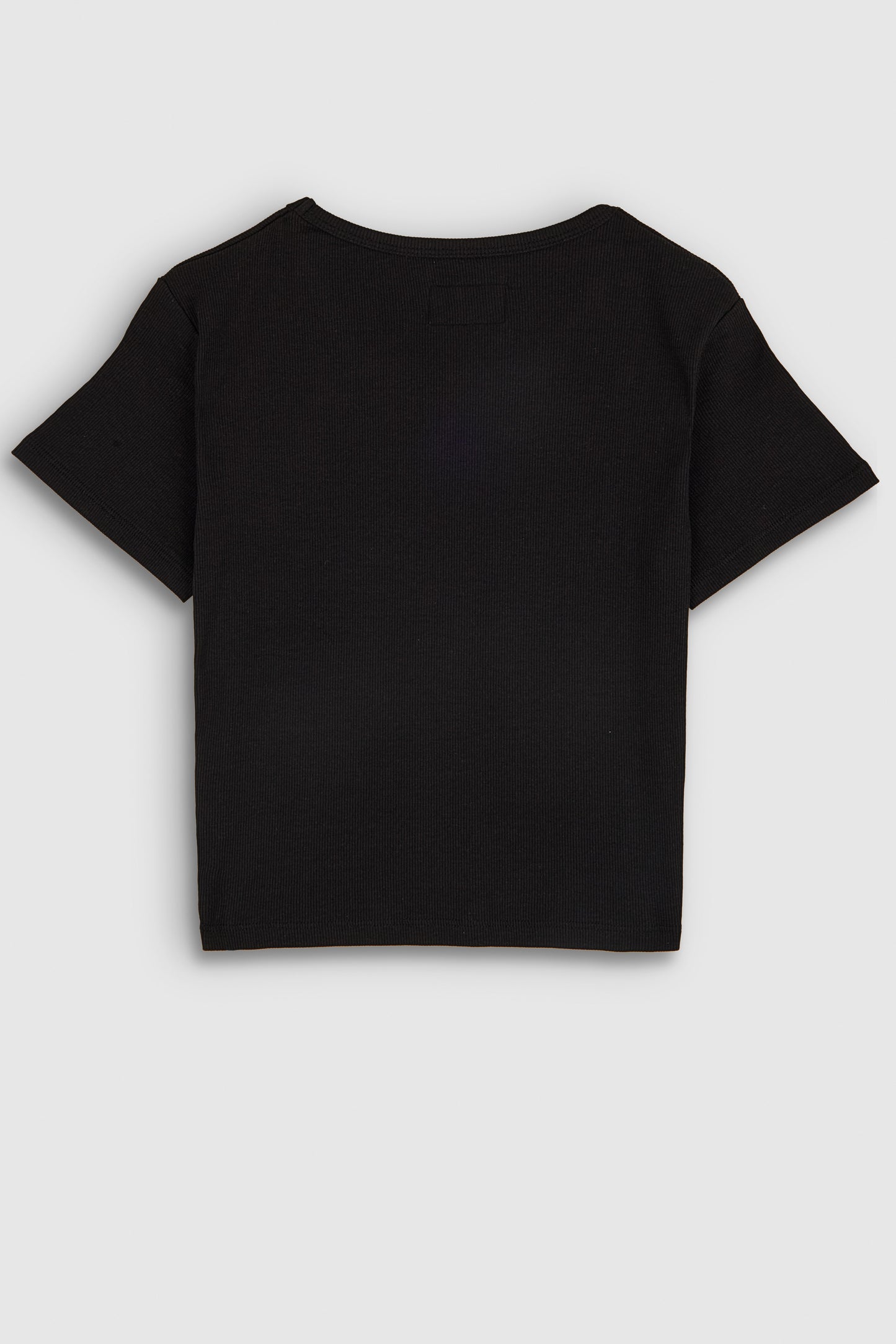 T-shirt col rond manches courtes T-REMA MC RIB NOIR