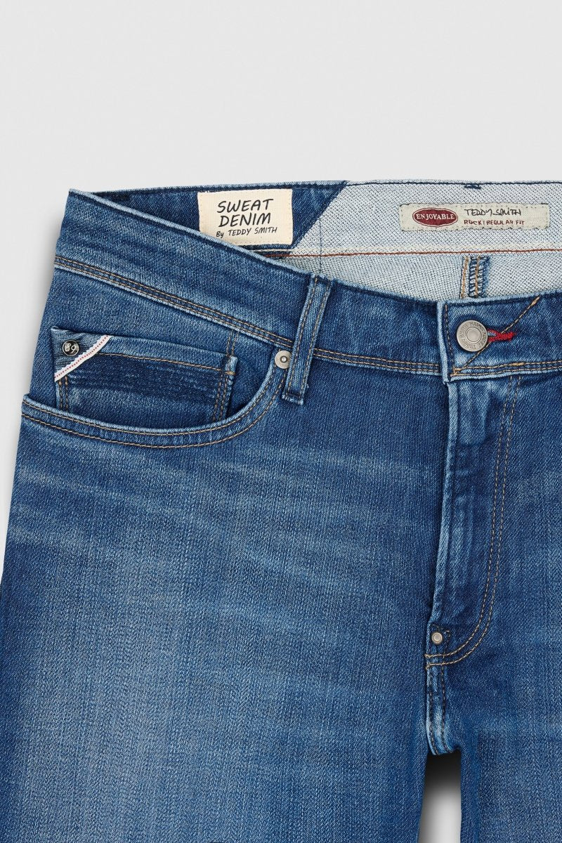 Jean coupe regular slim REEPLE ROCK SWE longueur 32 INDIGO NEW - 27 - Teddy Smith
