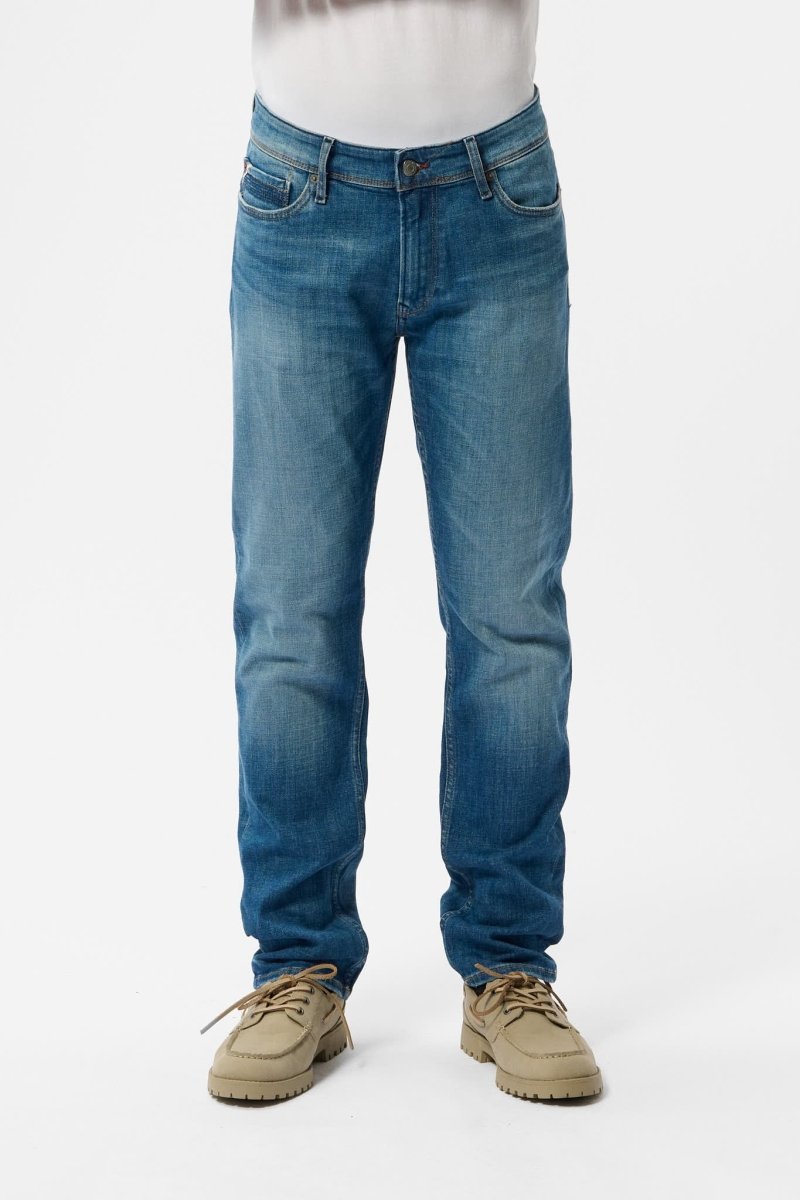 Jean coupe regular slim ROCK DUAL MOVE longueur 32 VINTAGE/INDIGO - 28 - Teddy Smith