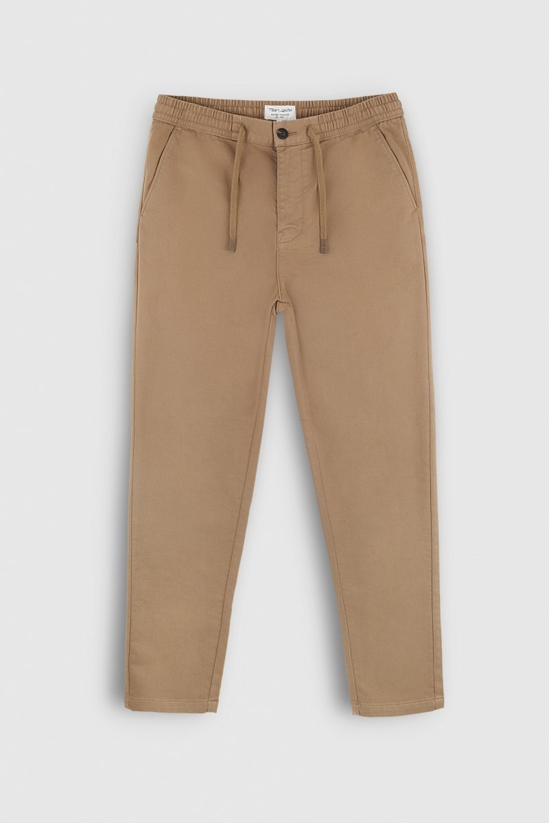 Pantalon taille élastiquée PYWAN 2 SWEAT D MOKA BEIGE - XS/26 - Teddy Smith