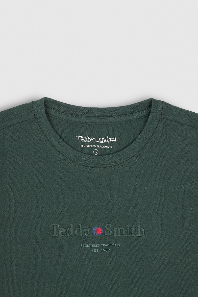 T-shirt T - JIM MC JR VERT SCARABE - 8 - Teddy Smith