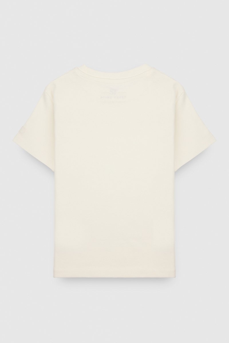 T-shirt T - RIBOU MC JR MIDDLE WHITE - 10 - Teddy Smith