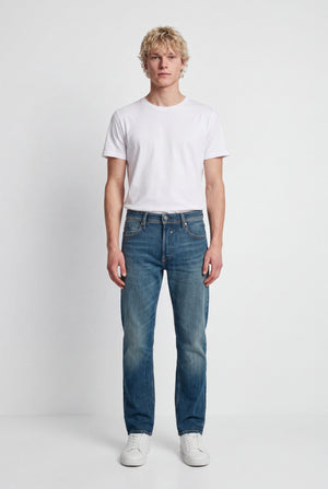 Jean droit REG L32 GRIS BLEU