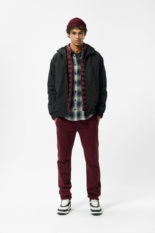 Achat Pantalon chino coupe slim PALLAS CHINO SWEAT DYED SMOKY RUBY