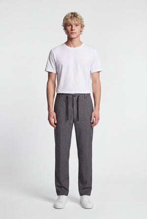 Pantalon de ville relaxed fit P-FELIX MELANGE BLACK