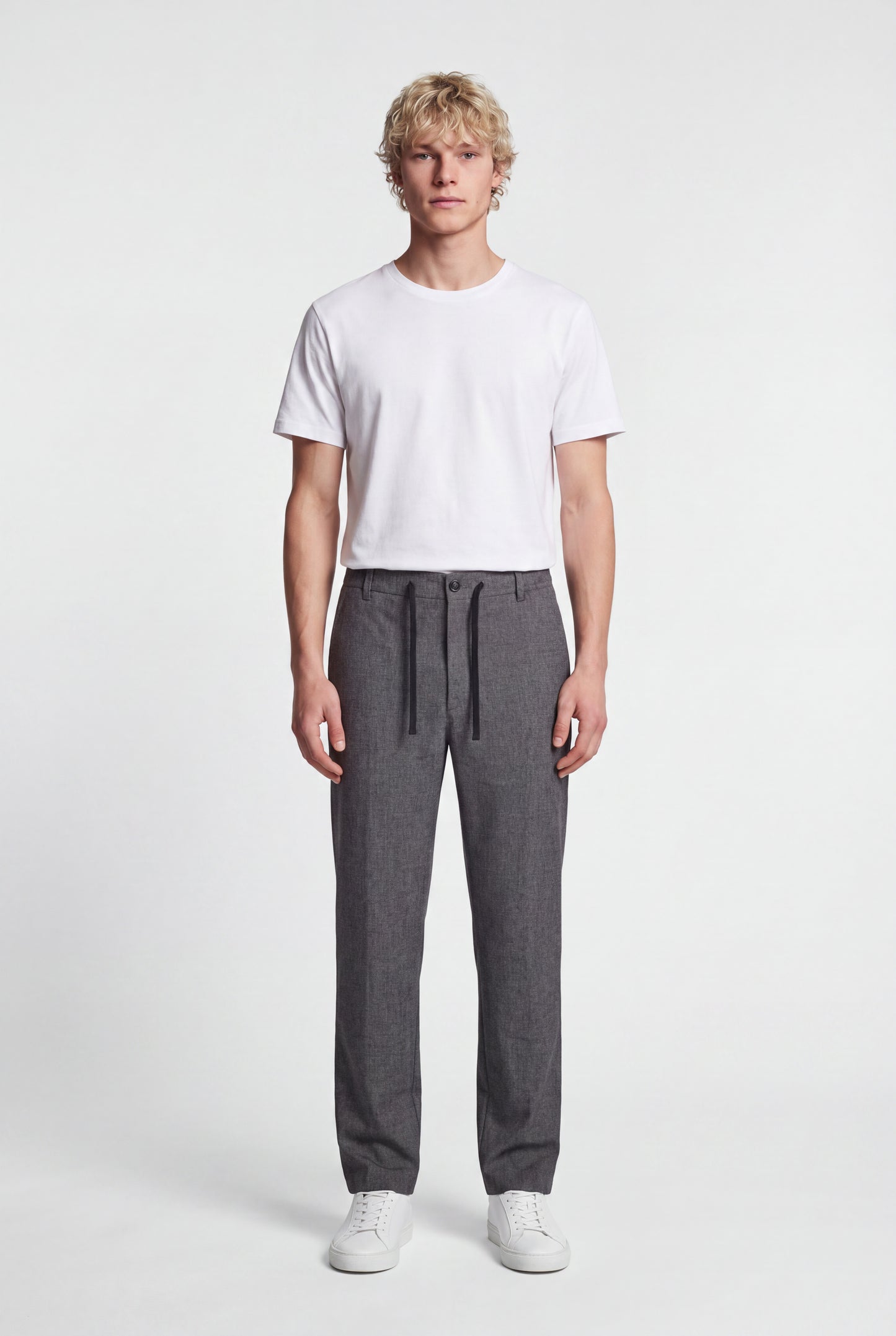 Pantalon P-FELIX MELANGE BLACK