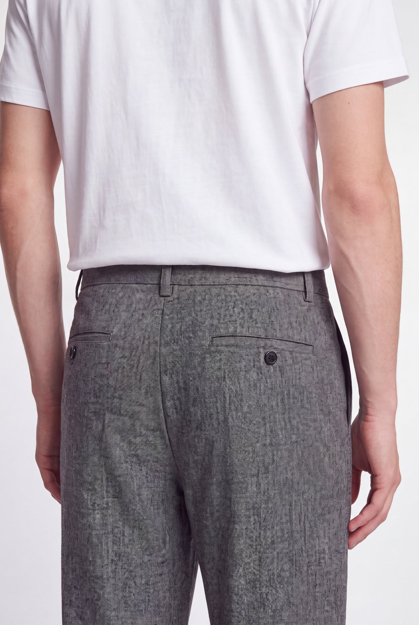Pantalon P-FELIX MELANGE BLACK