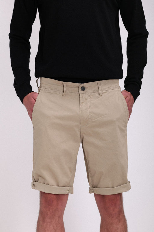 Achat Bermuda coupe chino SHORT CHINO BEIGE