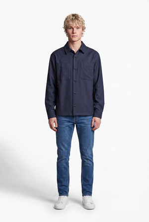 Chemise C-FELIX ML DARK NAVY