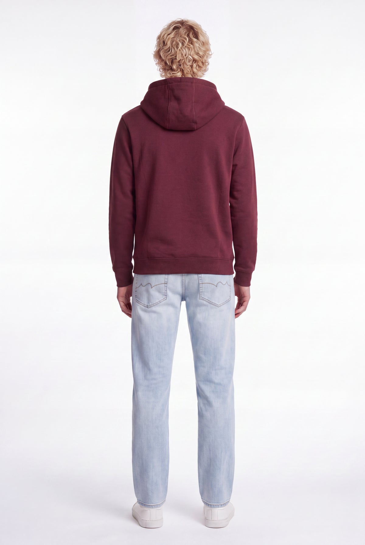 Sweat à capuche S-NARK HOODY BORDEAUX FONCE - Teddy Smith