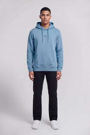 Sweat à capuche S-JIM HOODY BLEU MINERAL
