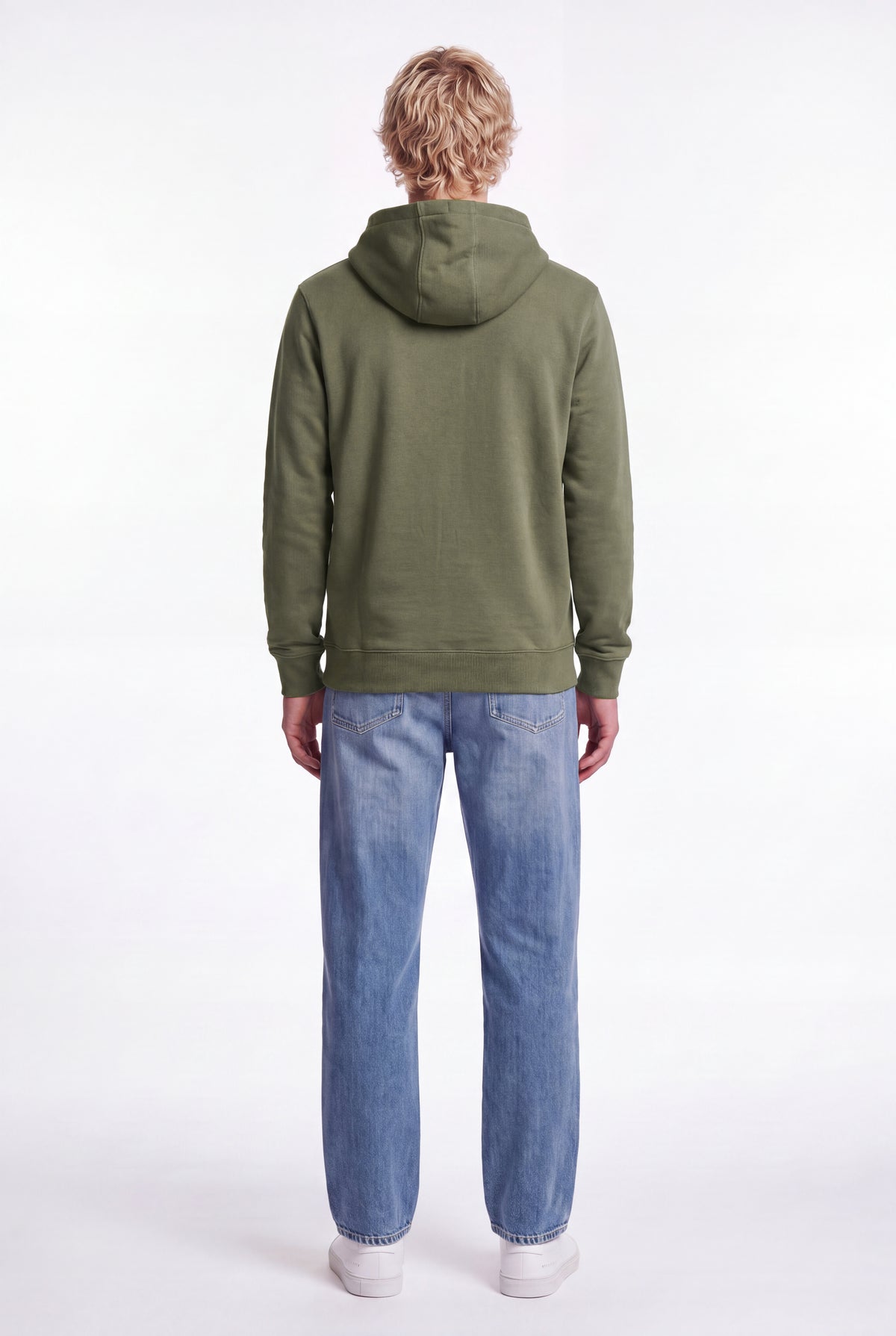 Sweat à capuche S-JIM HOODY DUSTY KAKI - Teddy Smith