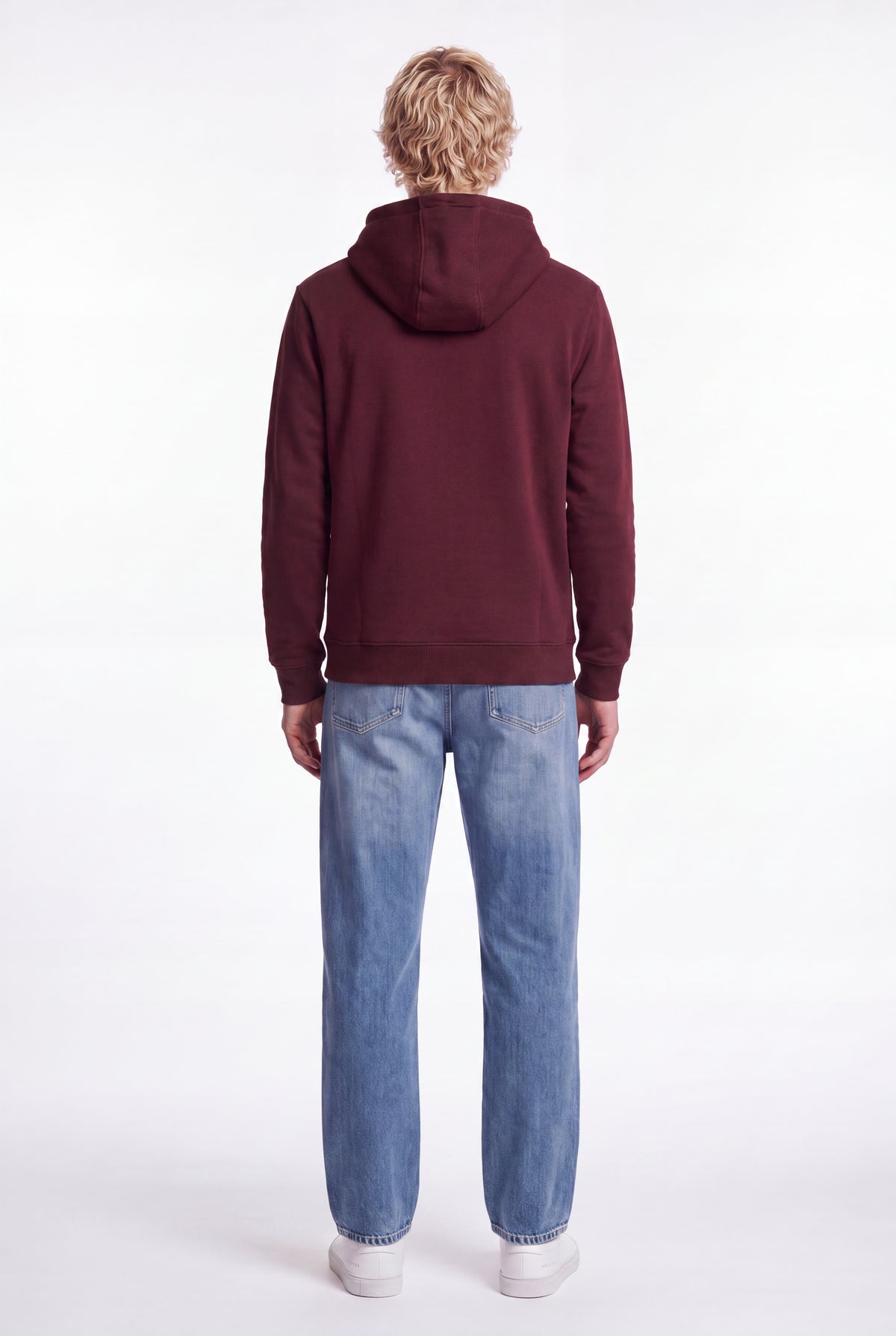 Sweat à capuche S-JIM HOODY BORDEAUX FONCE - Teddy Smith