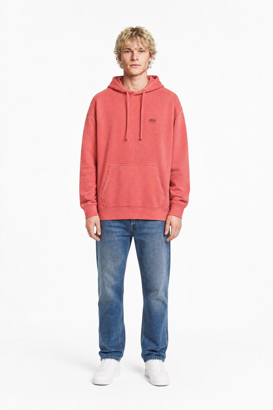 Achat Sweat ample à capuche S-NATEO HOODY ROUGE COQUELICOT