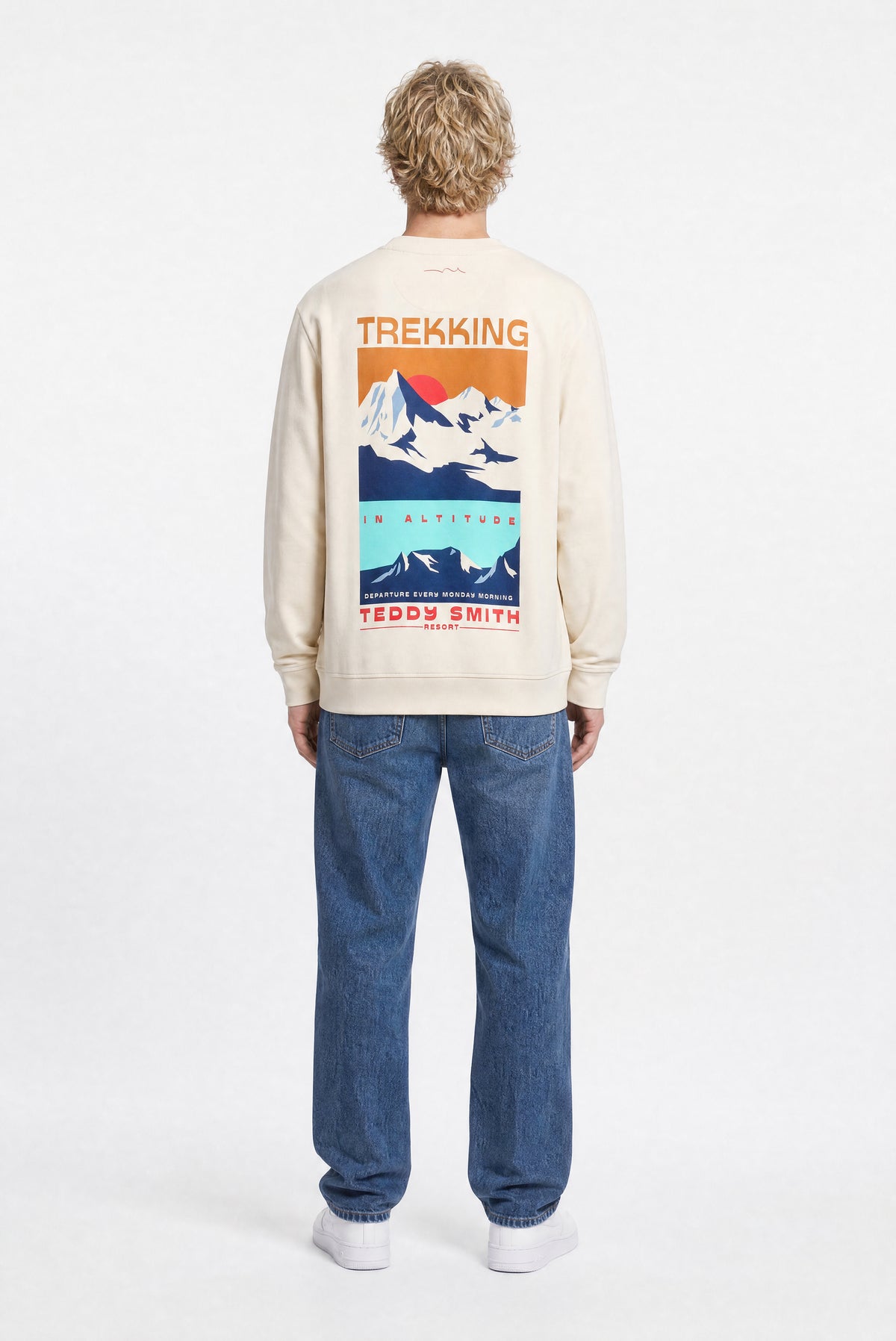 Sweat S-MOUNTAIN RC CREAM - Teddy Smith