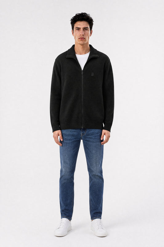 Achat Gilet zippé col montant G-ETTORE 2 NOIR