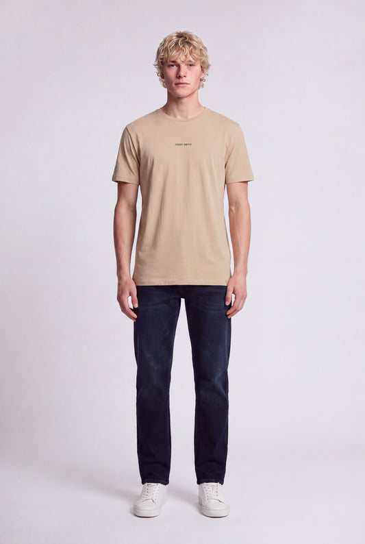 Achat T-shirt col rond T-SOY 2 MC BEIGE