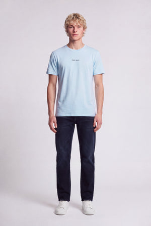 T-shirt col rond T-SOY 2 MC PASTEL BLUE - Teddy Smith