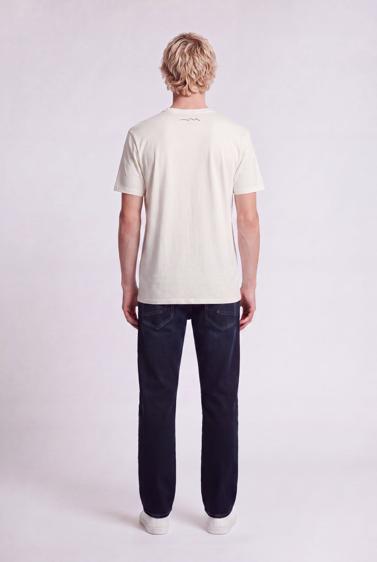 T-shirt col rond T-JIM MC MIDDLE WHITE