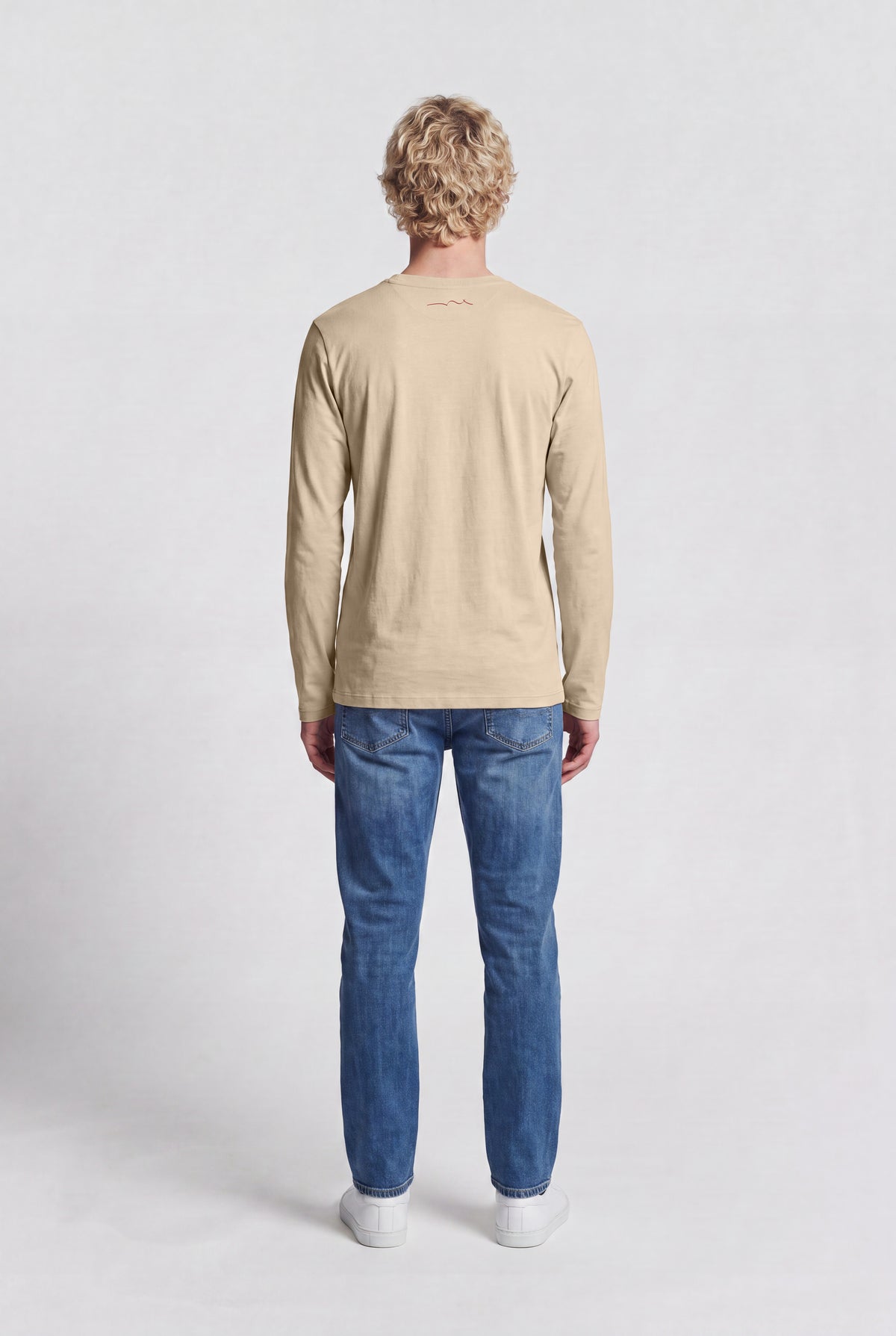 T-shirt manches longues THE TEE 2 ML BEIGE - Teddy Smith