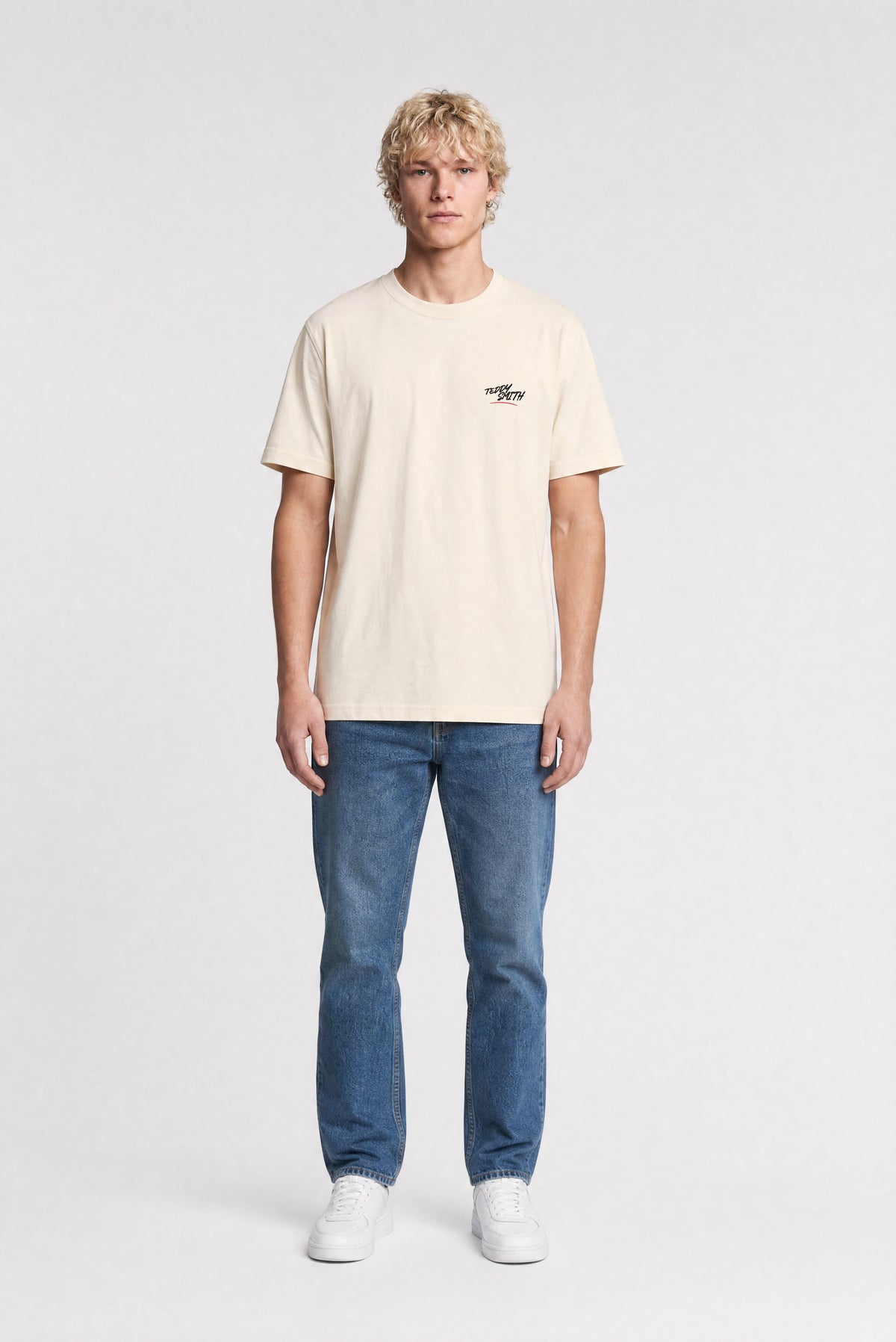 T-shirt ample T-BIGBEN MC CREAM - Teddy Smith